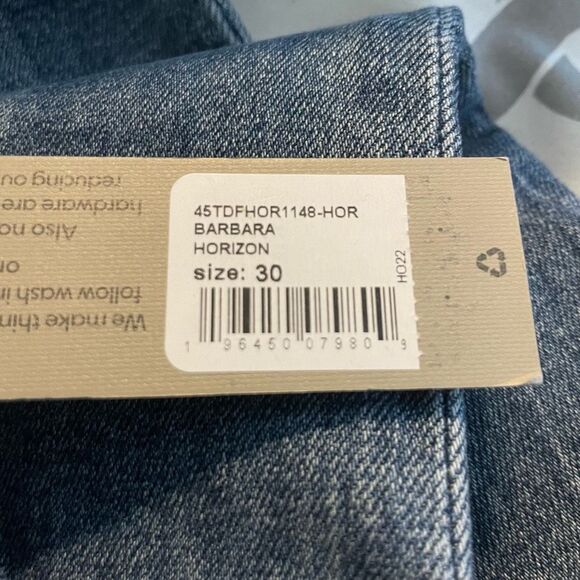 Hudson Barbara High-Rise Bootcut Crop Jeans Blue Medium Indigo Wash Denim 30 - Picture 9 of 13